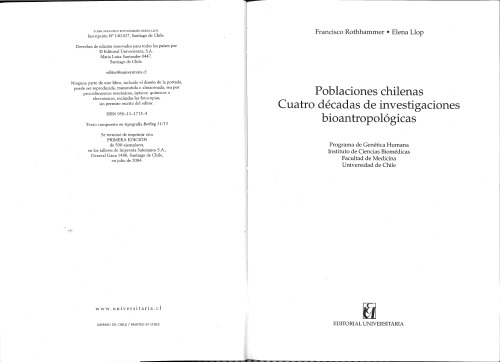 Poblaciones Chilenas: cuatro décadas de investigaciones bioantropológicas